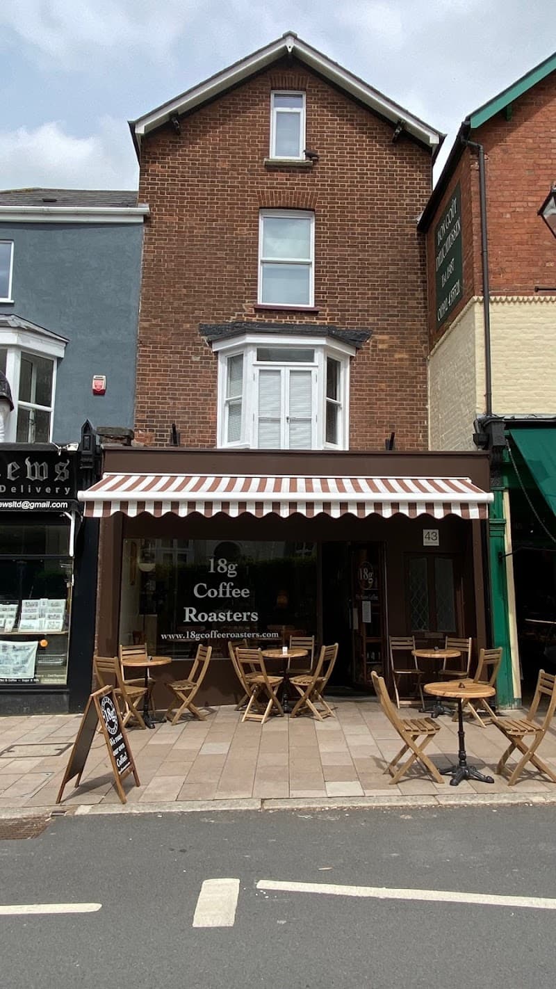 18g Coffee Roasters & Coffee Shop in Exeter, specialty coffee roaster