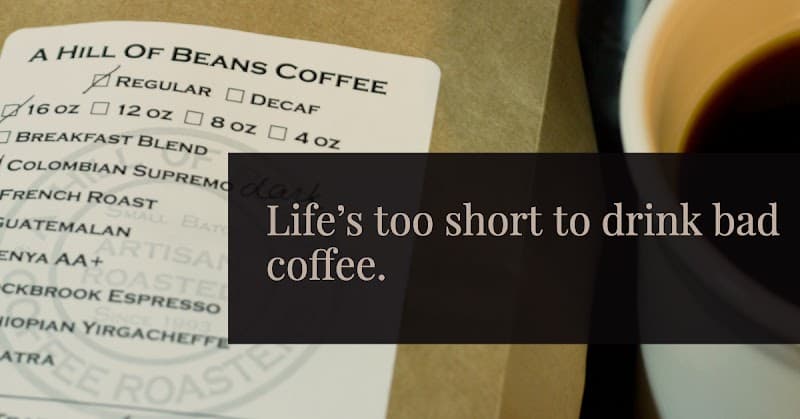 A Hill of Beans Coffee Roasters in Omaha, specialty coffee roaster