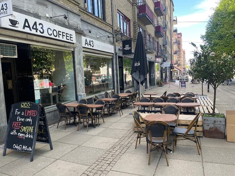 A43 Coffee in Gothenburg, specialty coffee cafe