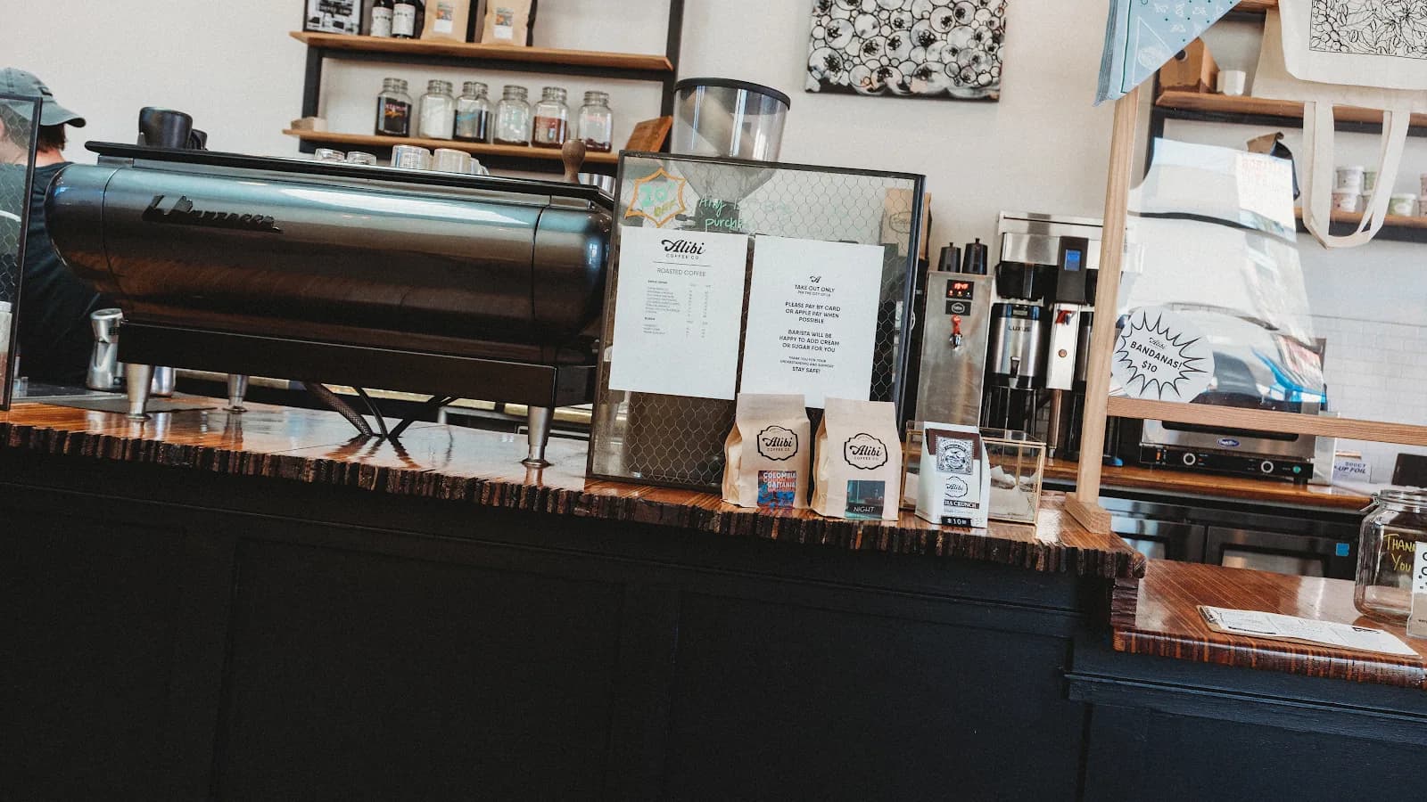 Alibi Coffee Co. in Los Angeles, specialty coffee cafe