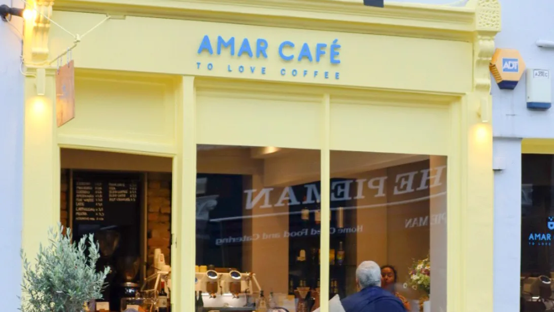 Amar Café Chelsea in London, specialty coffee cafe