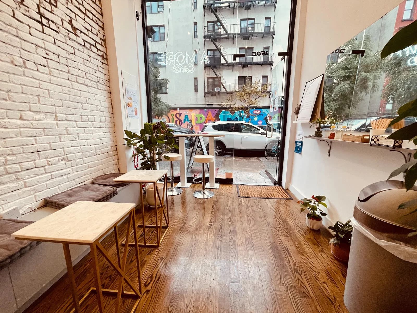 A’more Caffe in New York City, specialty coffee cafe