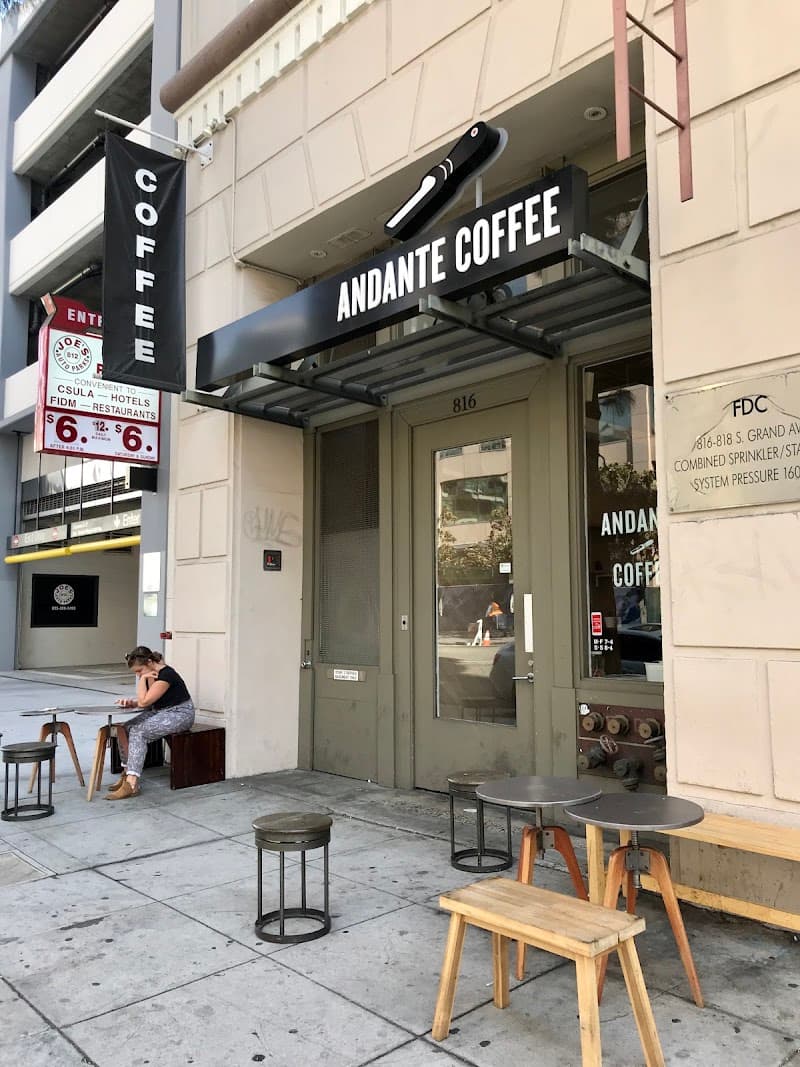 Andante Coffee in Los Angeles, specialty coffee cafe