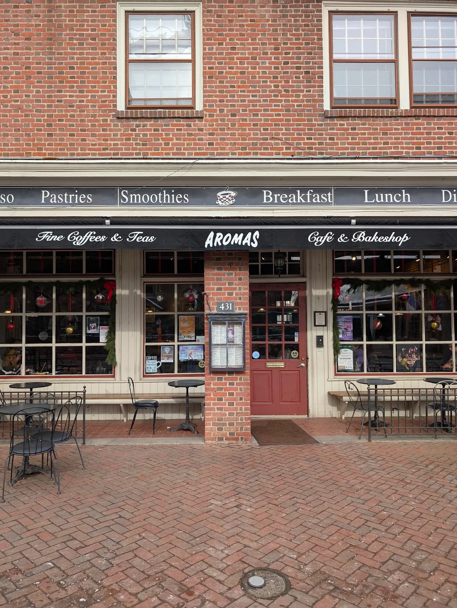 Aromas Coffeehouse Bakeshop & Cafe in Williamsburg, specialty coffee roaster