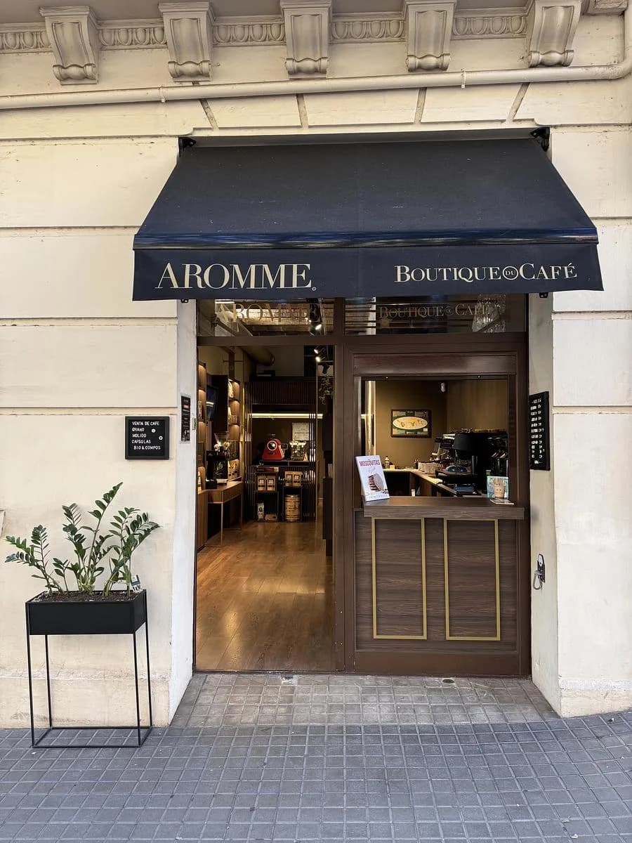 Aromme Boutique du Café in Barcelona, specialty coffee roaster