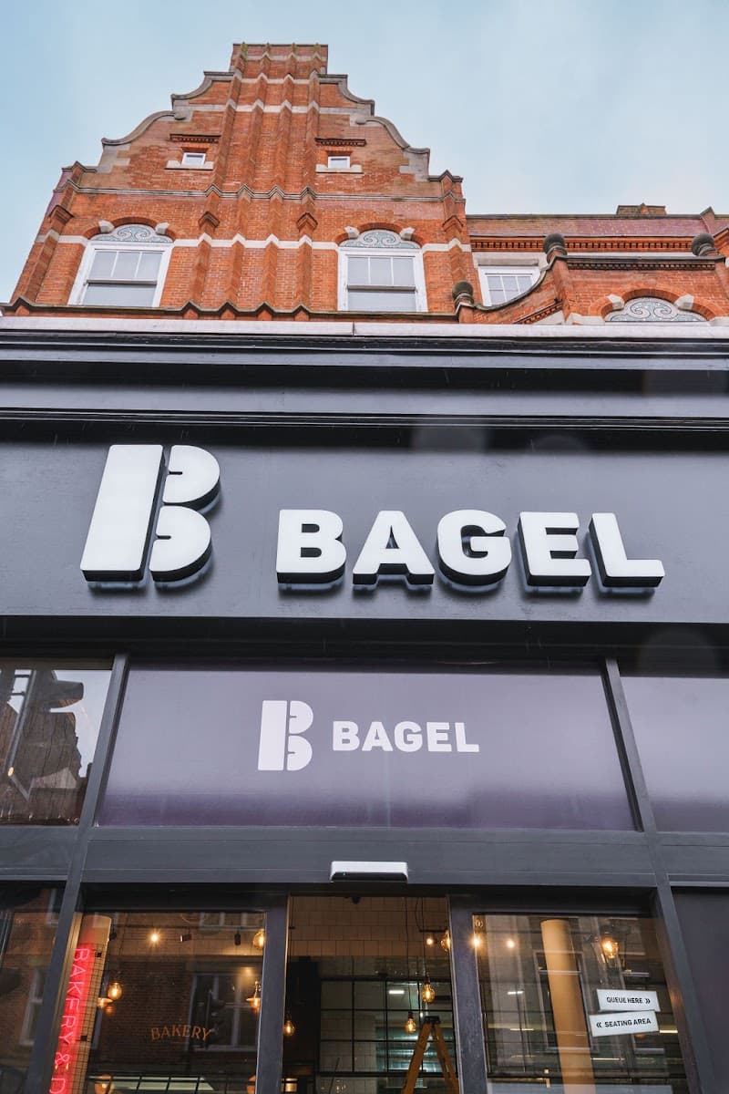 B Bagel Camden in London, specialty coffee cafe