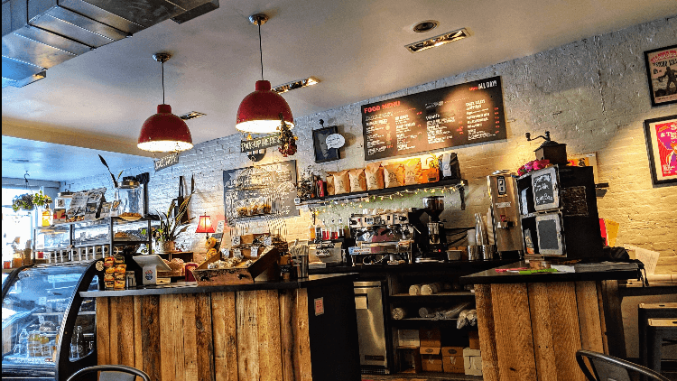 Baby's On Fire in Baltimore, specialty coffee cafe
