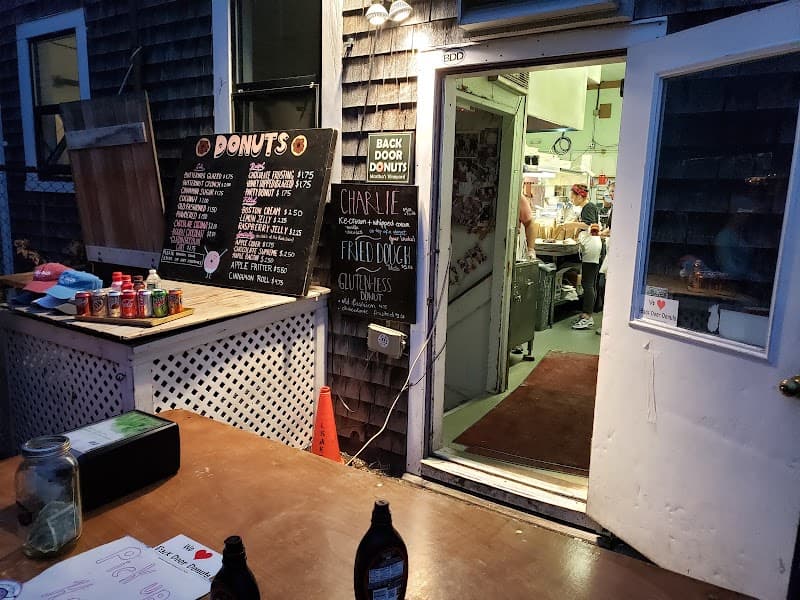 Back Door Donuts in Oak Bluffs, specialty coffee cafe