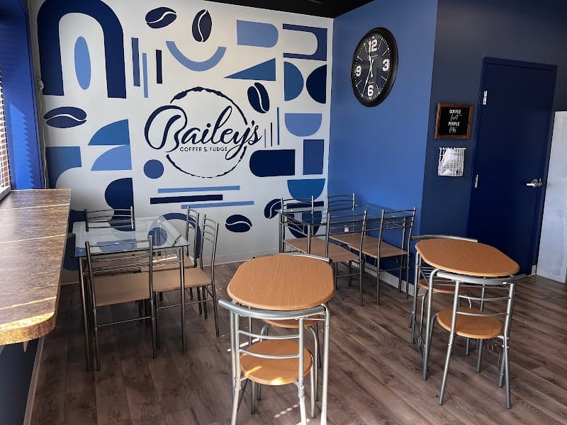 Bailey's Coffeehouse and Fudge Shop in Quincy, specialty coffee cafe