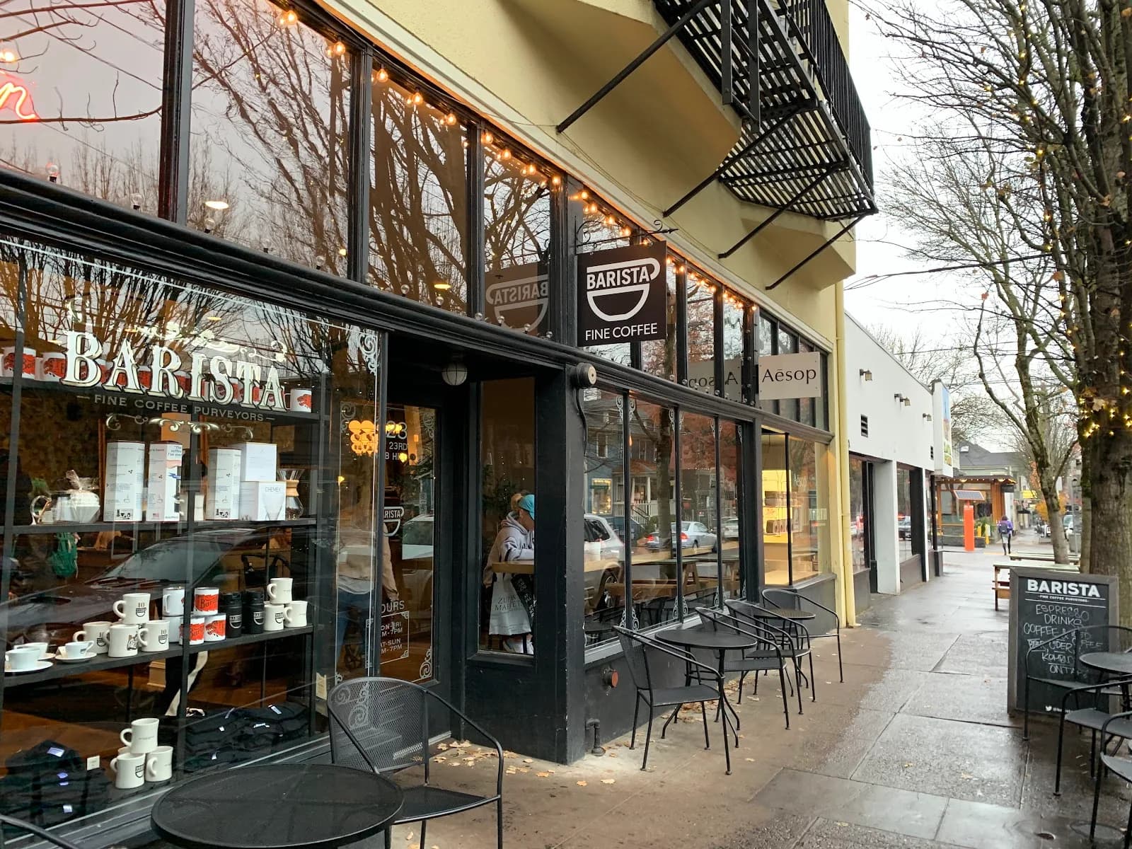 Barista in Portland, specialty coffee cafe