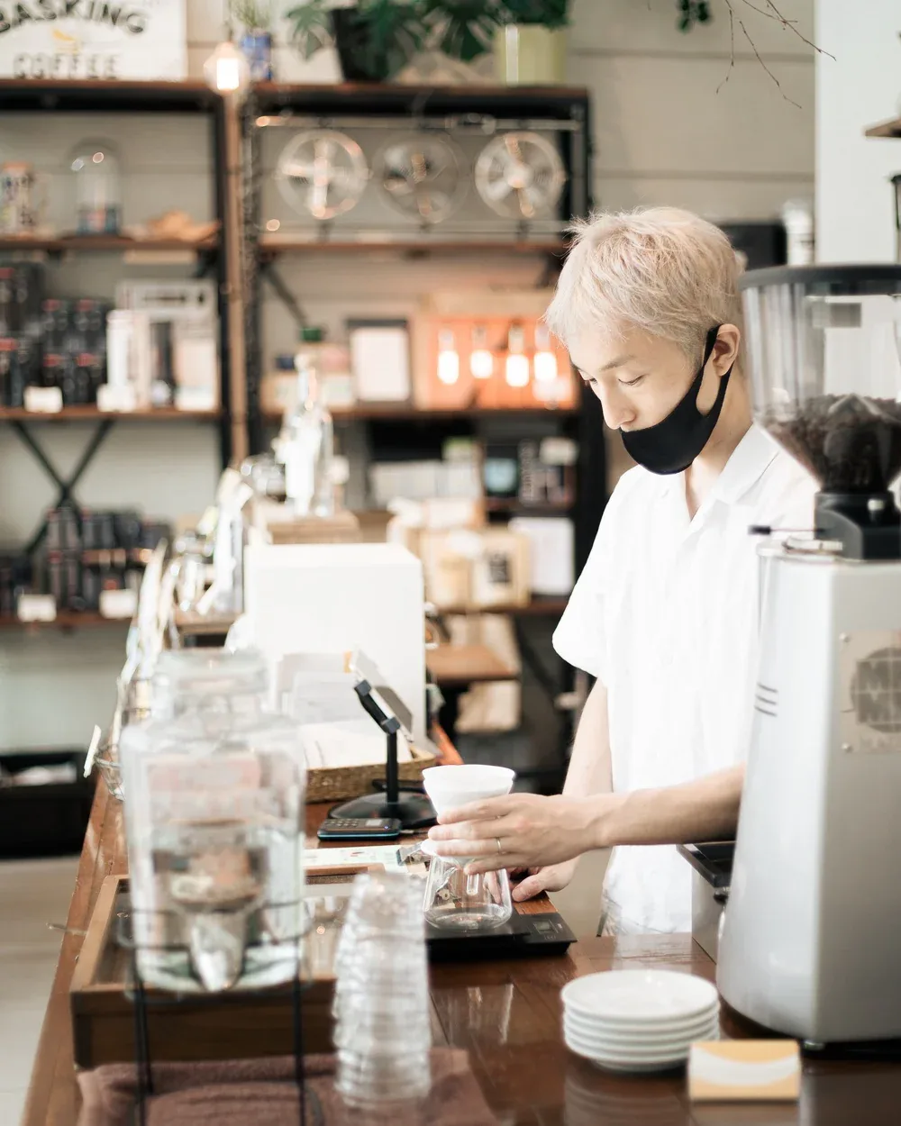 Basking Coffee in Fukuoka, specialty coffee roaster