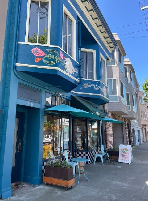 Bazaar Café in San Francisco, specialty coffee cafe