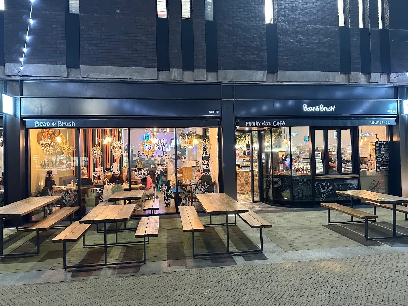 Bean & Brush Family Art Cafe in Stretford, specialty coffee cafe