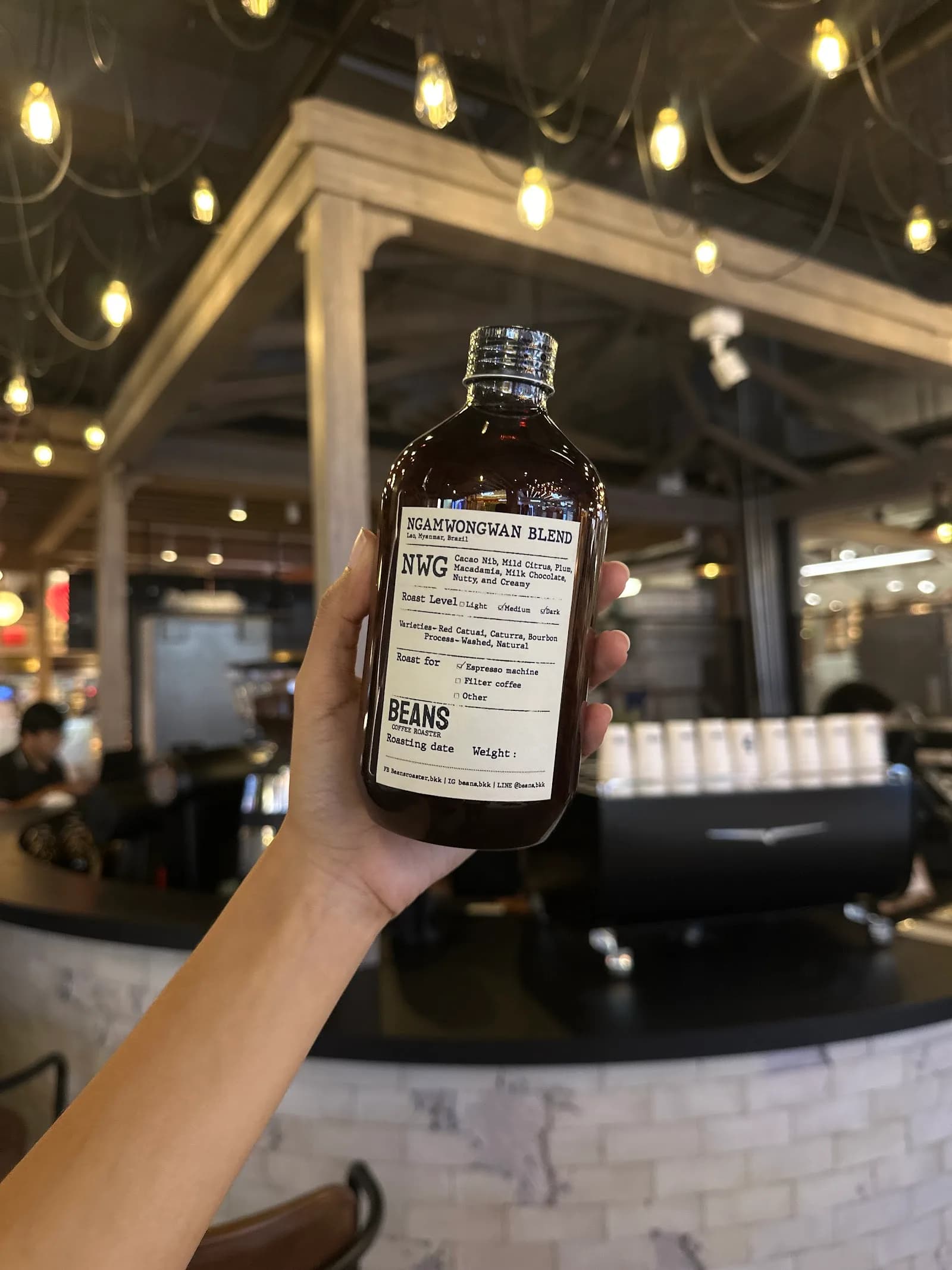 BEANS Coffee Roaster Ngamwongwan in Bangkok, specialty coffee roaster