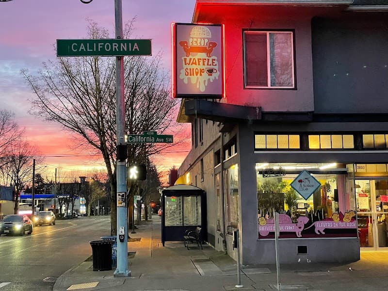 Bebop Waffle Shop in Seattle, specialty coffee cafe