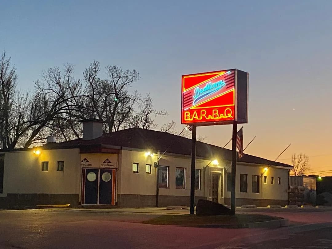 Bedlam BAR-B-Q Dine in and patio in Oklahoma City, specialty coffee cafe