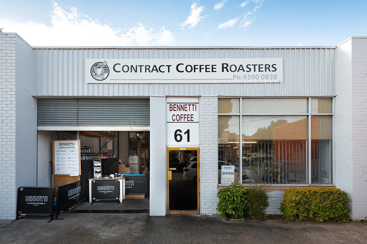 Bennetti Coffee Roasters in Melbourne, specialty coffee roaster