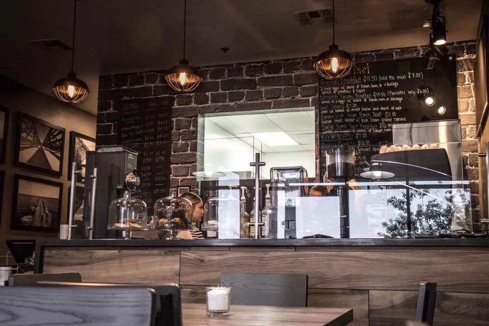 Black and white cafe in Deer Valley, specialty coffee roaster