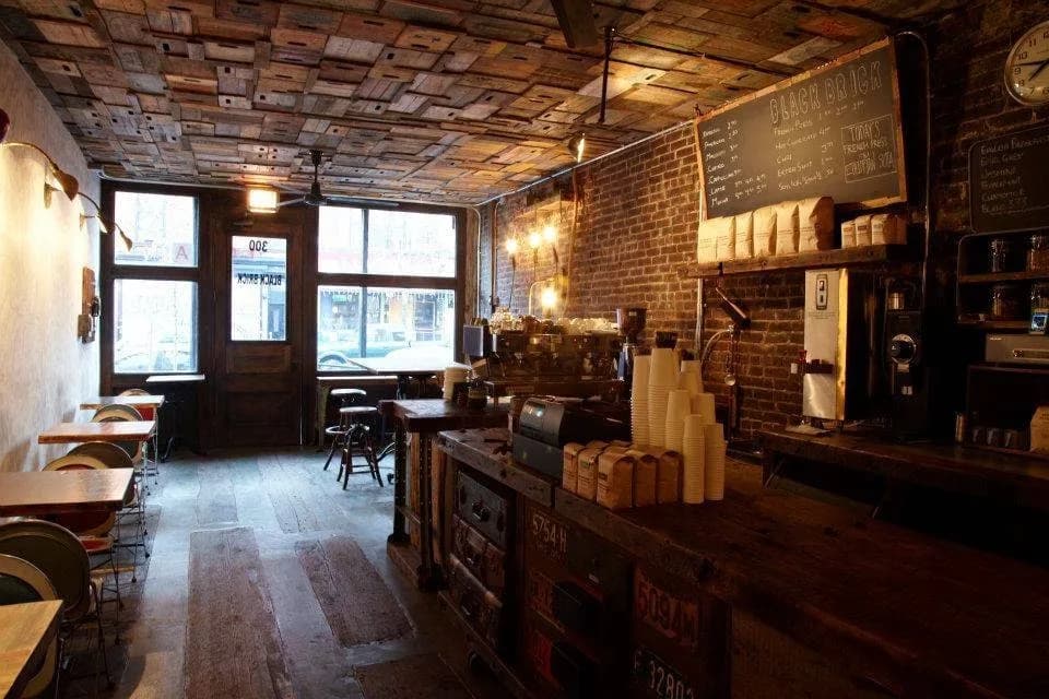 Black Brick Coffee in New York City, specialty coffee cafe