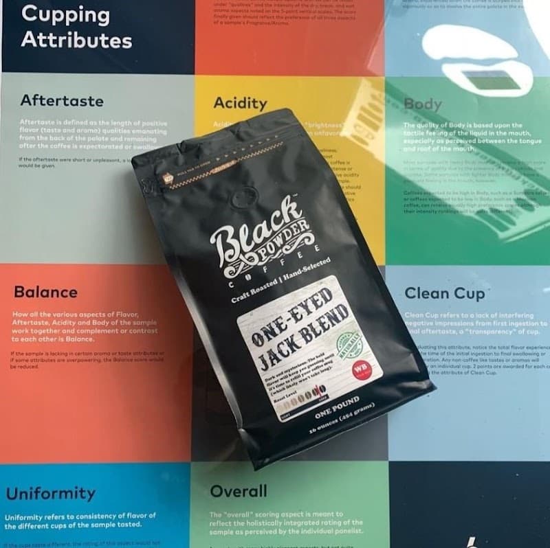 Black Powder Coffee in Davidson, specialty coffee cafe