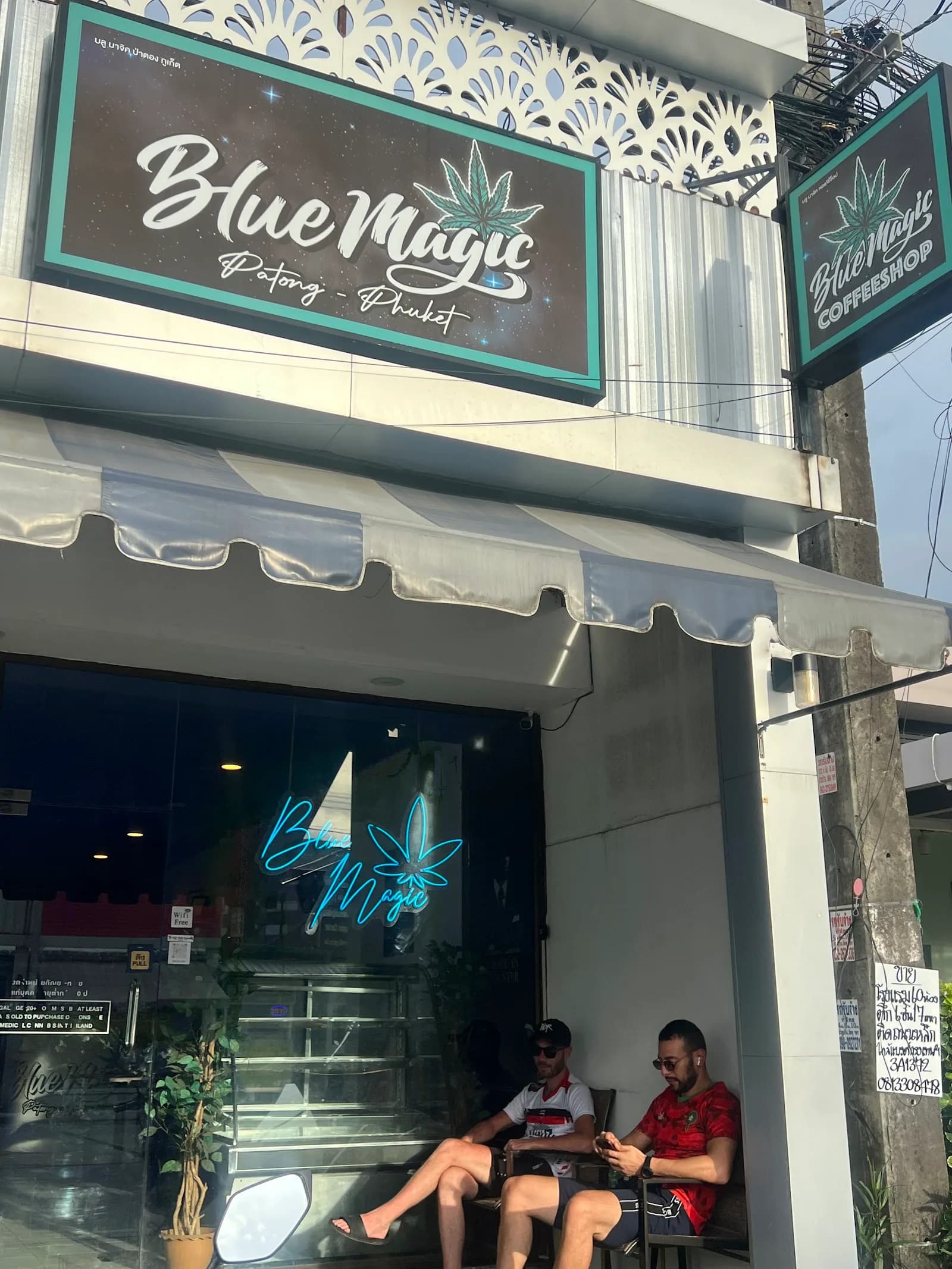 Blue magic coffee shop patong in Phuket, specialty coffee cafe