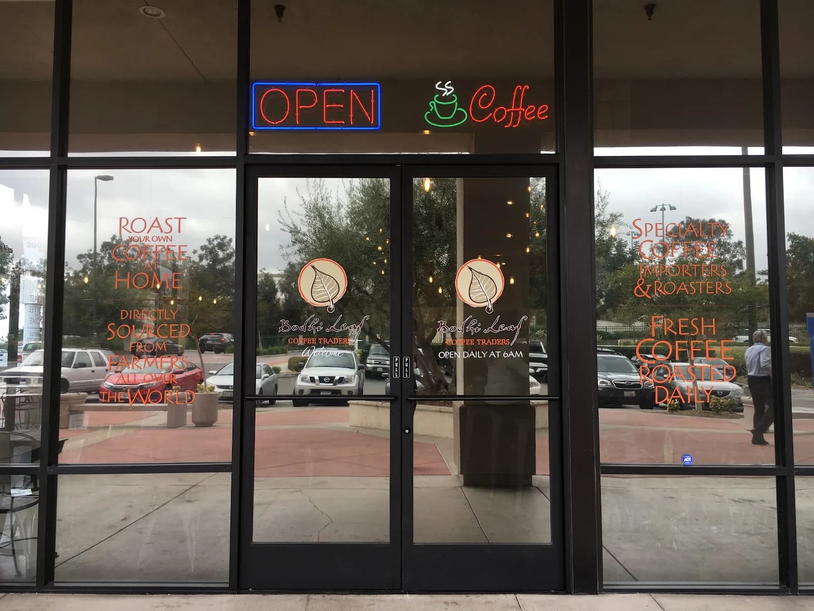 Bodhi Leaf Coffee Traders in Lake Forest, specialty coffee cafe