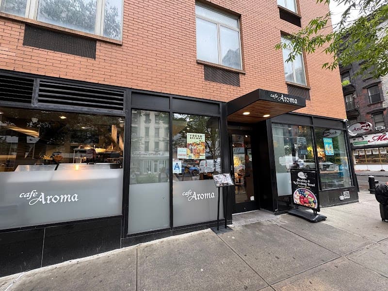 Cafe Aroma in New York City, specialty coffee cafe
