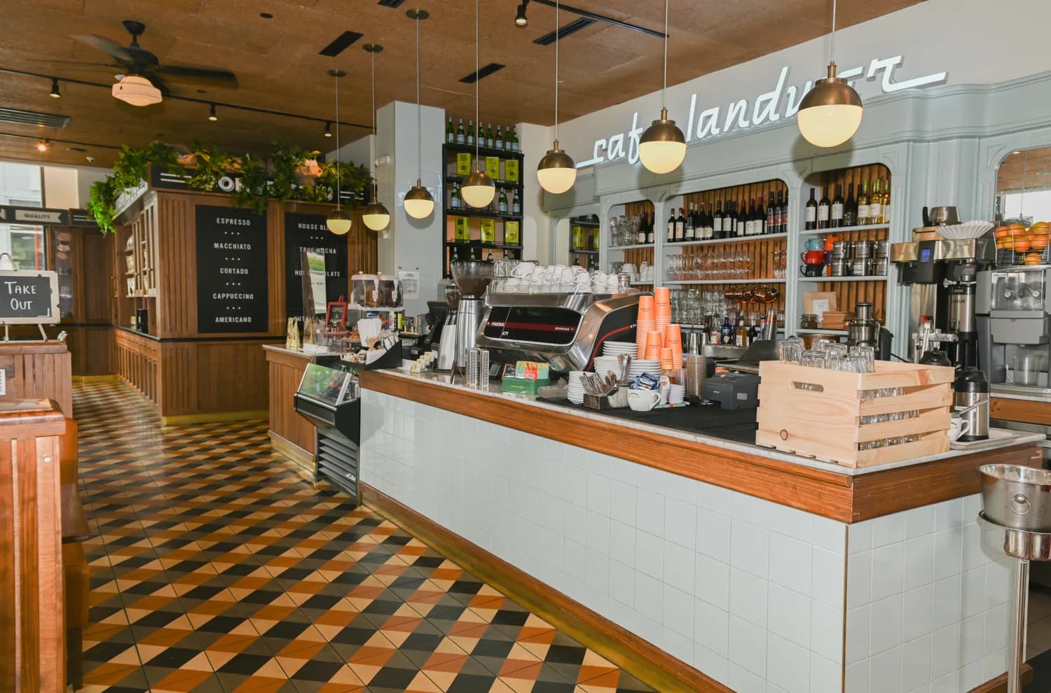 Cafe Landwer Cleveland Circle in Boston, specialty coffee cafe