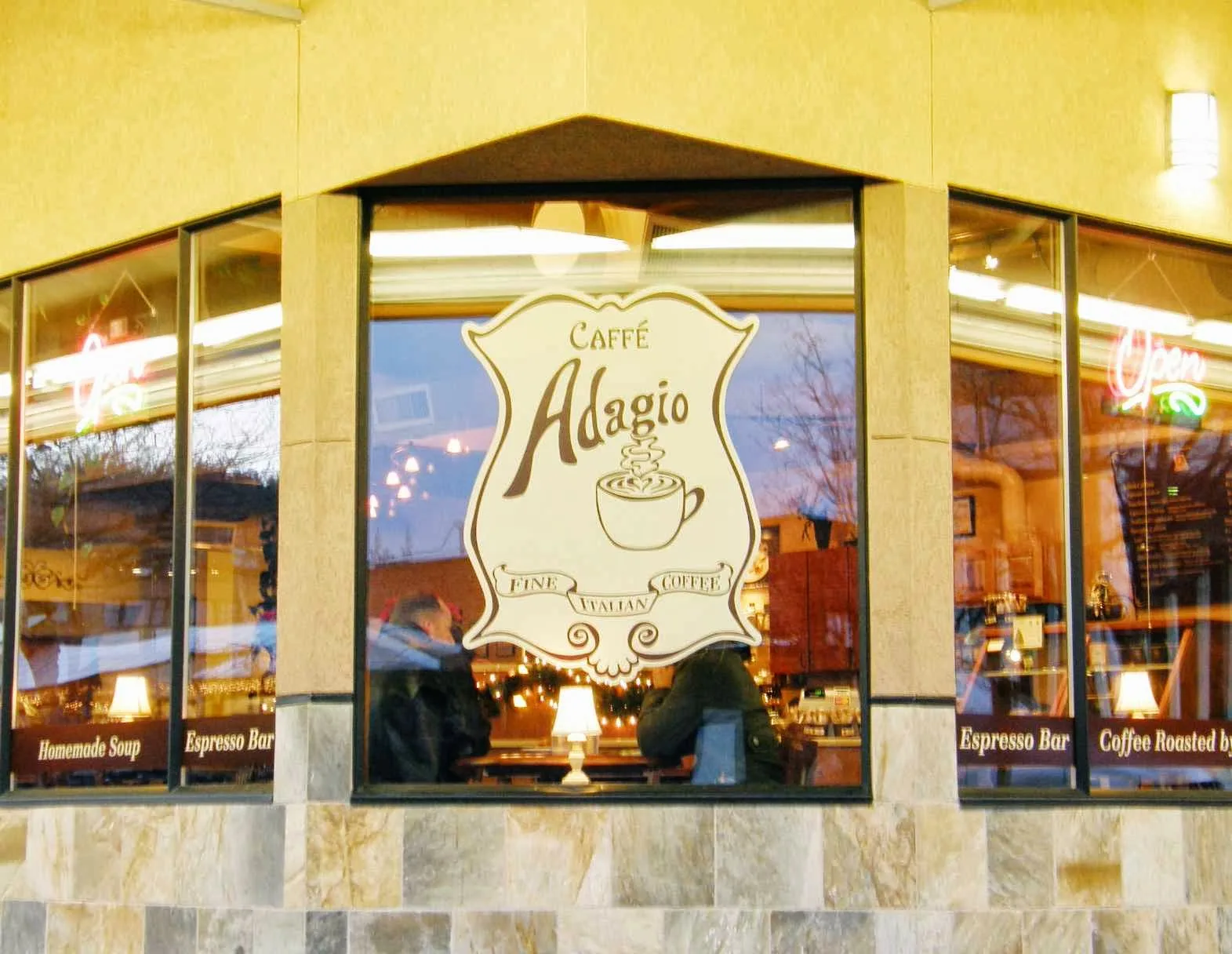 Caffe Adagio in Bellingham, specialty coffee cafe