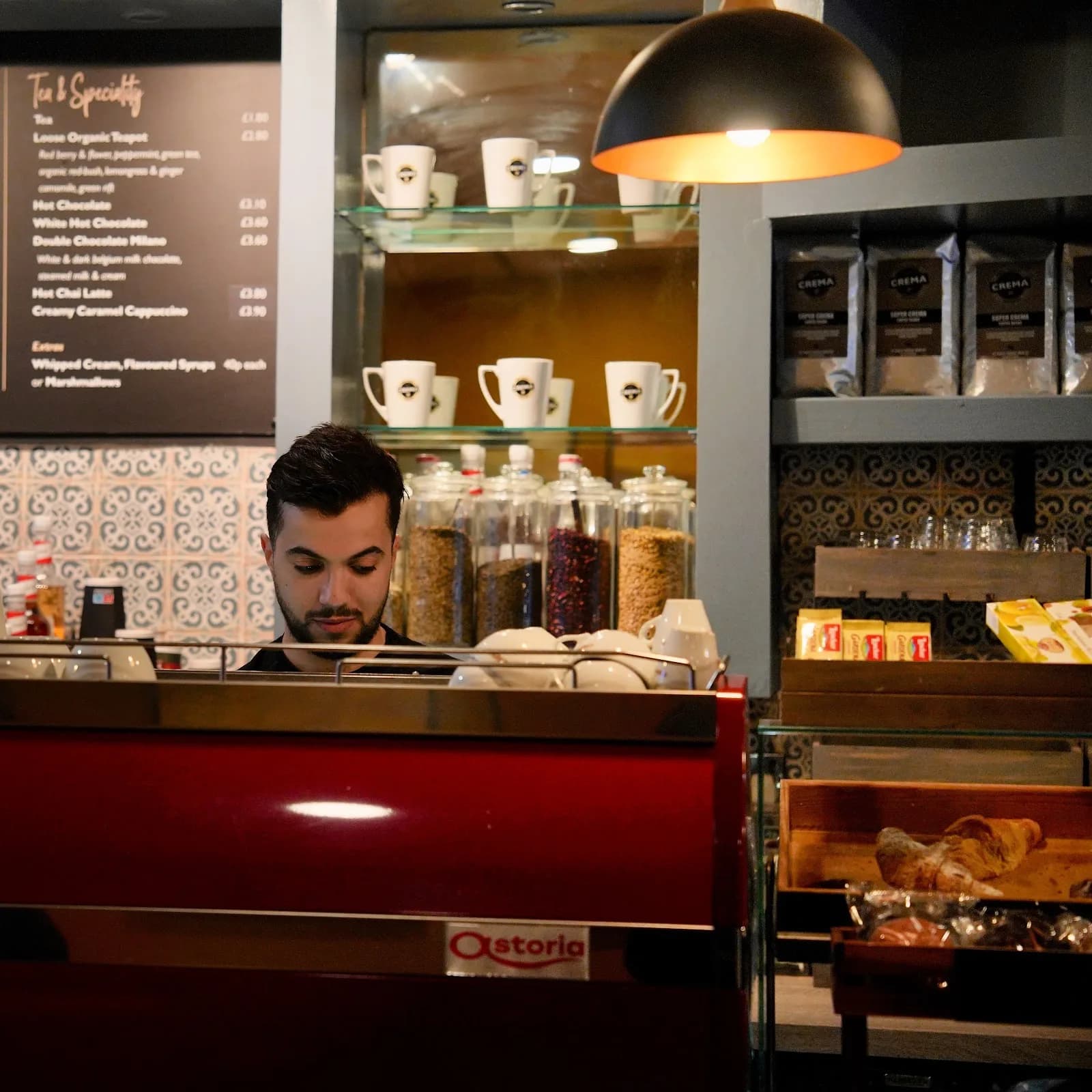 Caffe Crema in Bedford, specialty coffee cafe