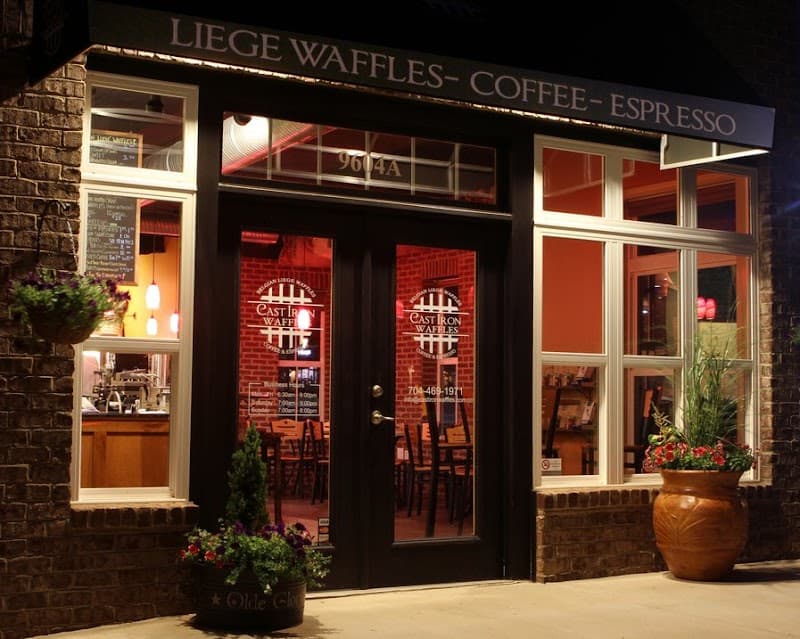 Cast Iron Waffles in Charlotte, specialty coffee cafe