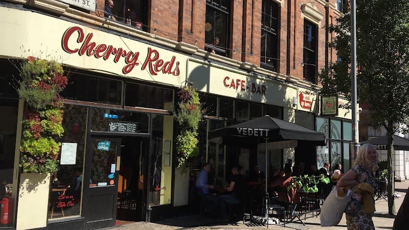 Cherry Red's Cafe Bar in Birmingham, specialty coffee cafe