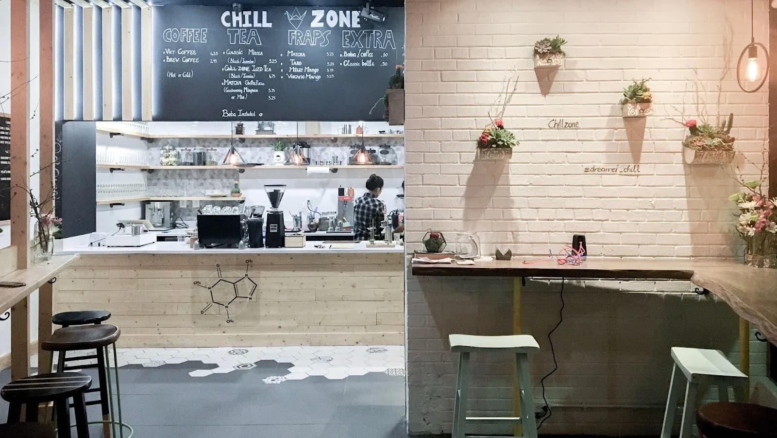 Chill Zone Cafe in Washington, specialty coffee cafe