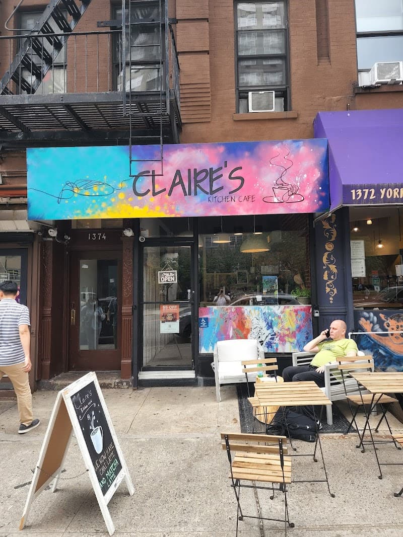 Claire's Kitchen Cafe in New York City, specialty coffee cafe