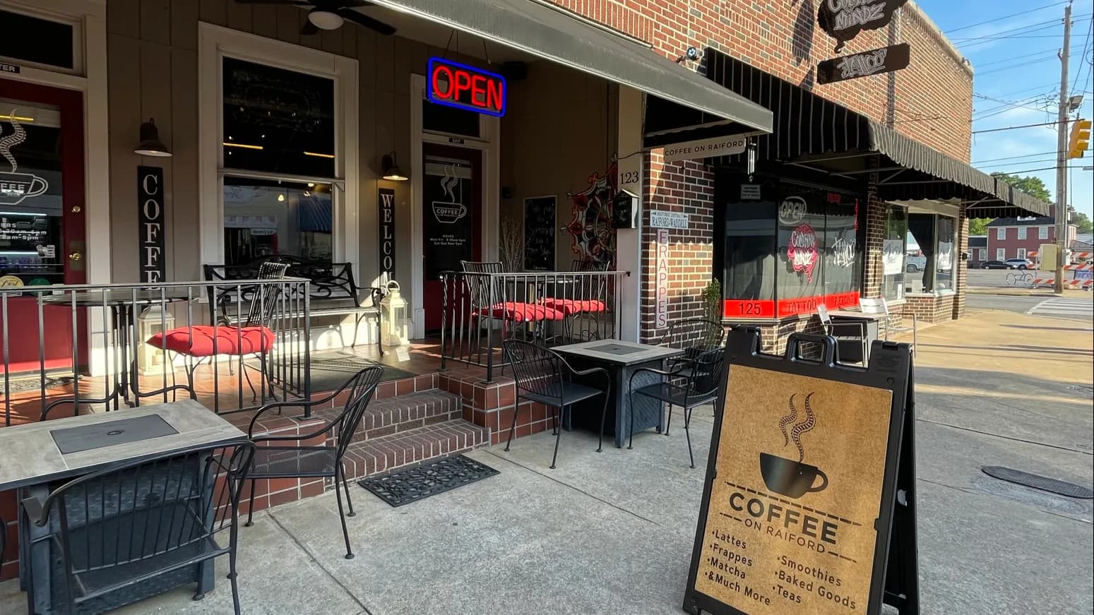 Coffee On Raiford in Smithfield, specialty coffee cafe