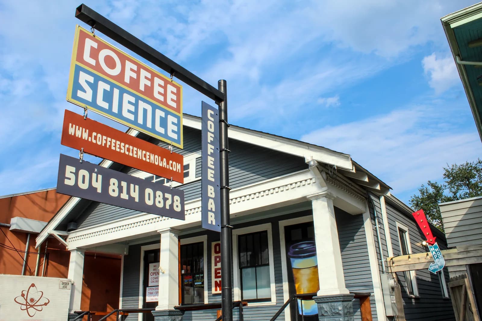 Coffee Science in New Orleans, specialty coffee cafe