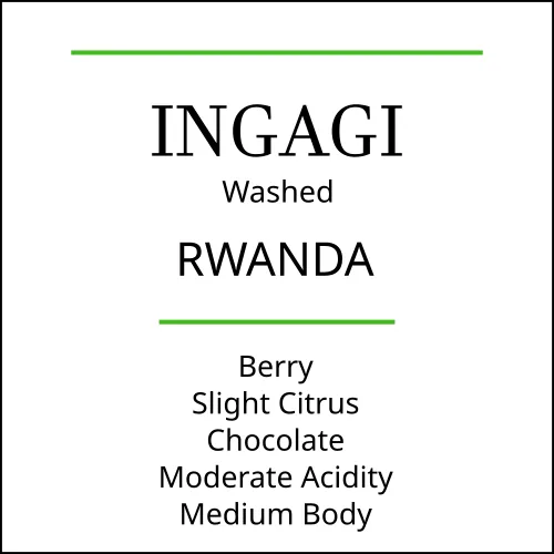 rwanda ingagi medium roast coffee, rwanda coffee from pebble and pine coffee