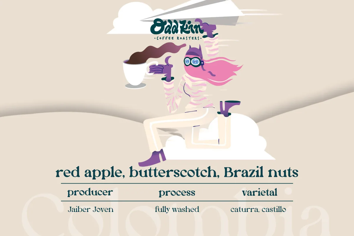 aguas claras, colombia, colombia coffee from oddkin coffee roasters