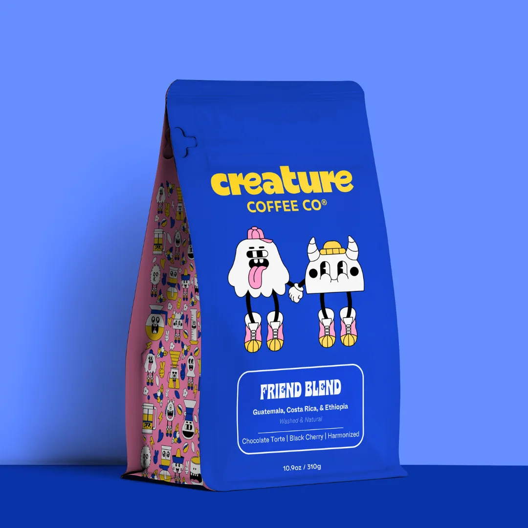 friend blend, ethiopia + guatemala coffee from creature coffee co.