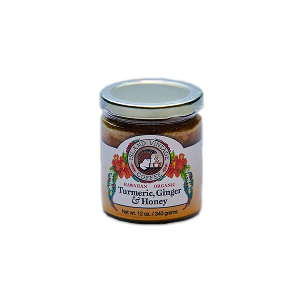 turmeric, ginger, & honey, hawaii coffee from island vintage coffee