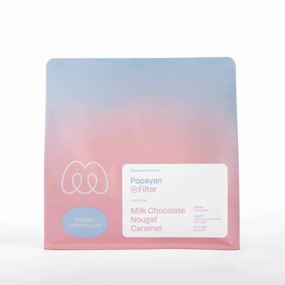 popayan decaf, colombia coffee from monogram coffee
