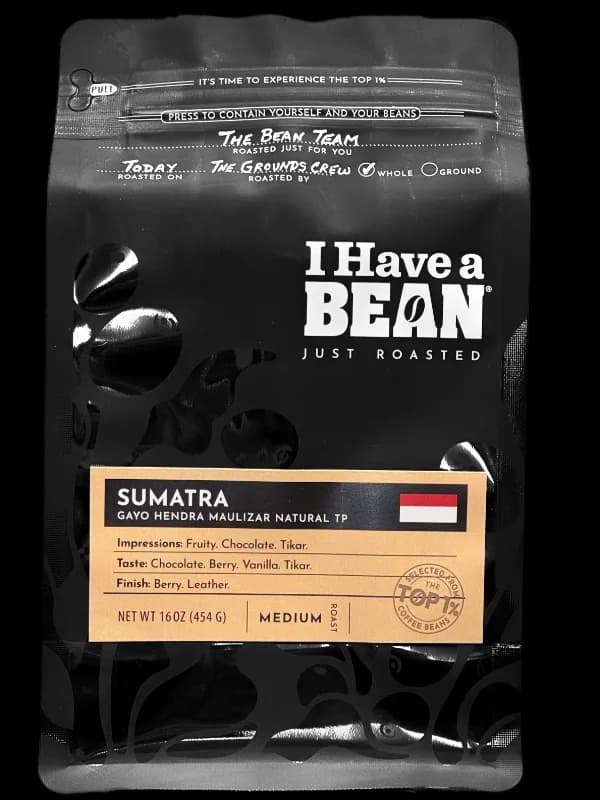 sumatra - gayo - hendra maulizar - natural tp, indonesia + sumatra coffee from i have a bean