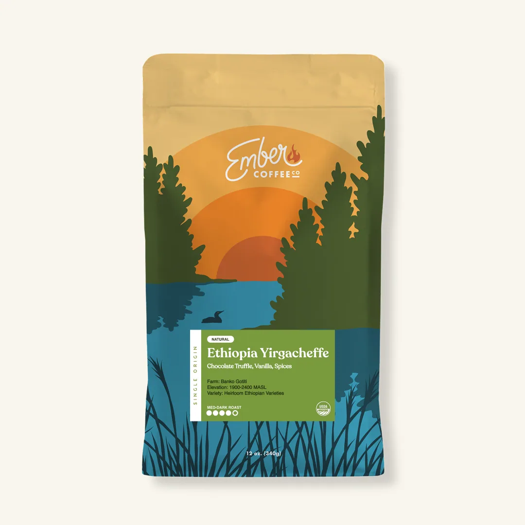 ethiopia yirgacheffe, ethiopia coffee from ember coffee company