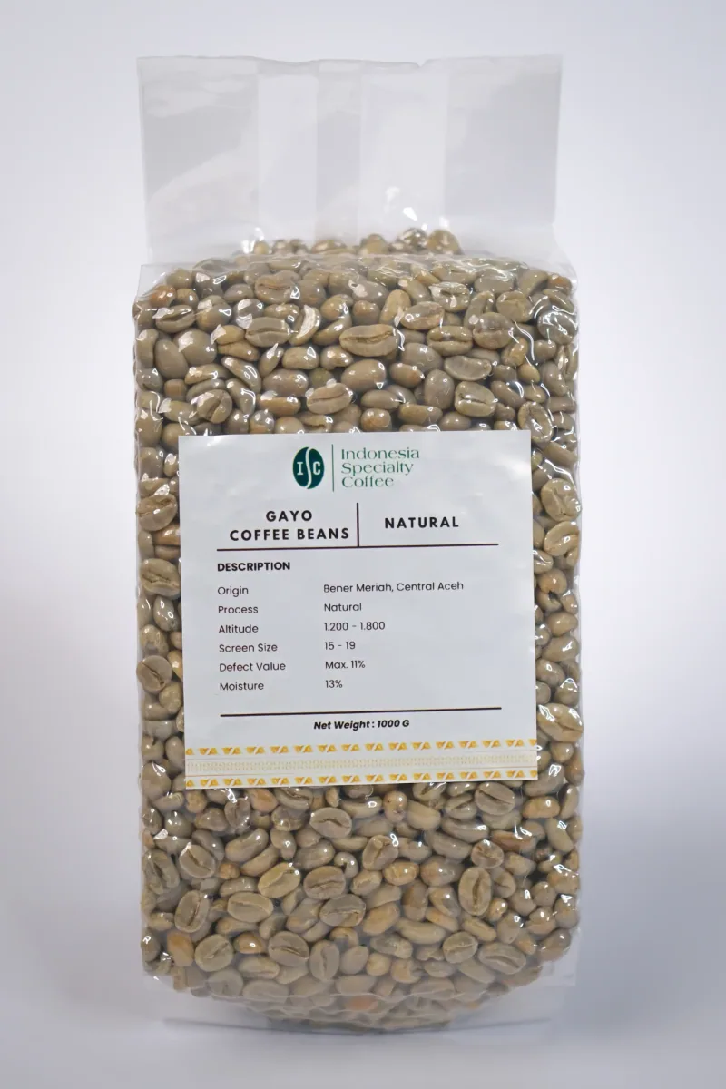 gayo natural green beans coffee, sumatra coffee from pt. indonesia specialty coffee
