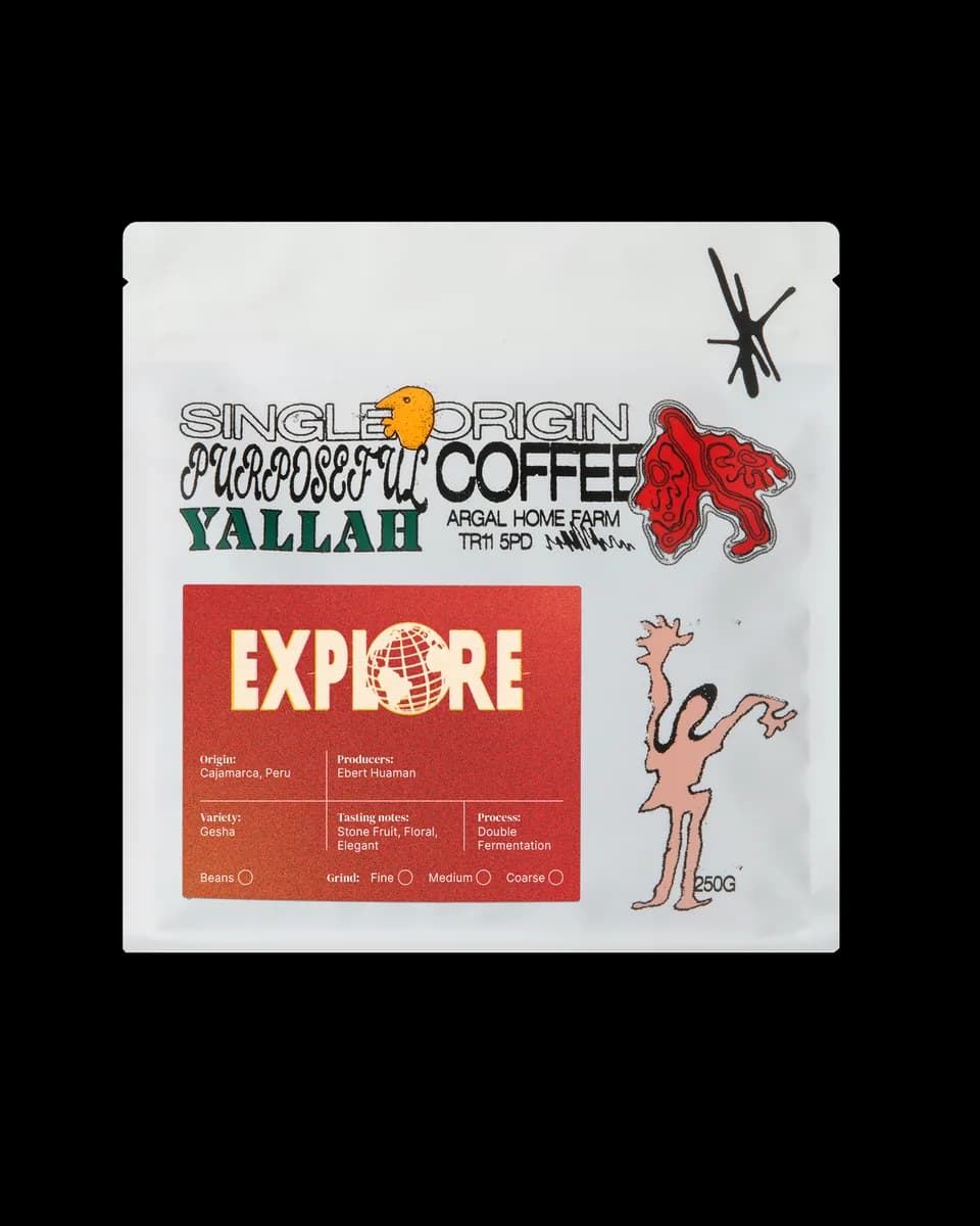 ebert huaman gesha, peru, peru coffee from yallah coffee
