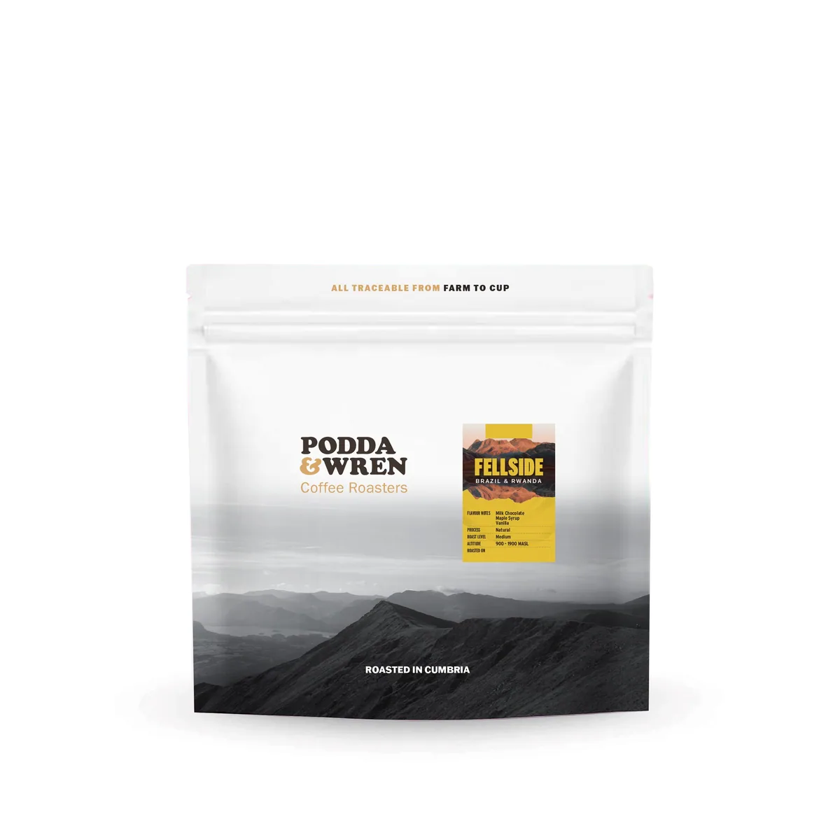 fellside, rwanda + uganda + brazil coffee from podda & wren coffee roasters