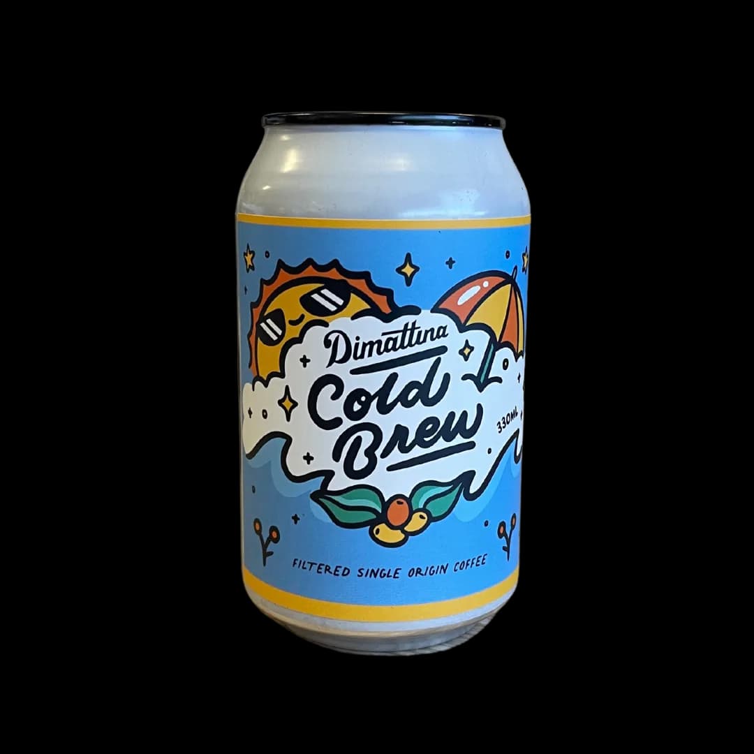 canned cold brew - original, colombia coffee from dimattina coffee | coffee roaster adelaide