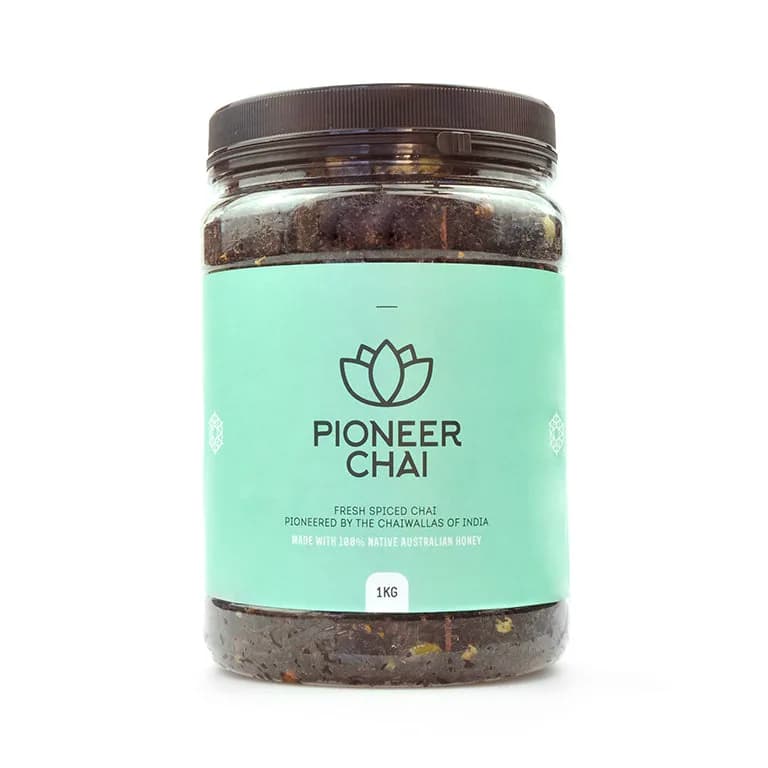 pioneer chai, india coffee from griffiths bros. coffee roasters
