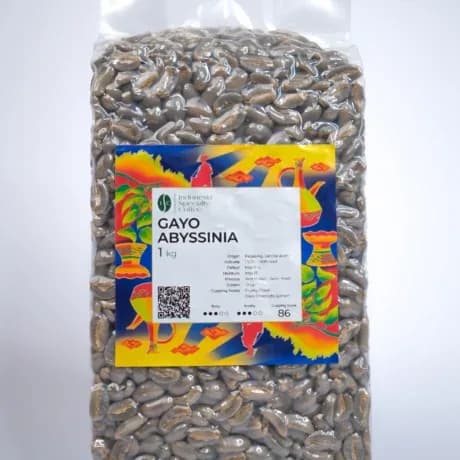 abyssinia green coffee beans, indonesia + sumatra coffee from pt. indonesia specialty coffee