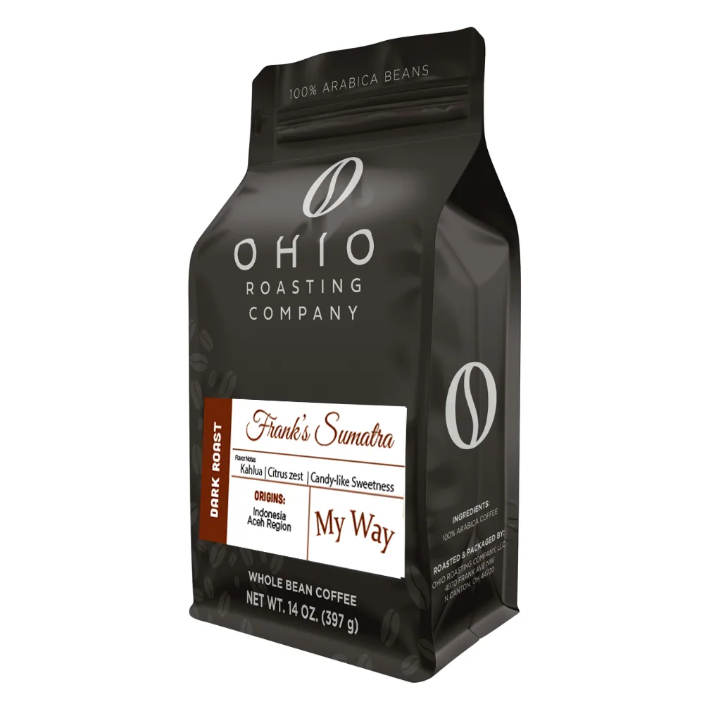 frank's sumatra, indonesia + sumatra coffee from ohio roasting company